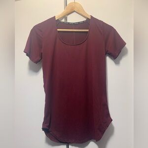 Just Cozy XS Maroon Short Sleeve Top